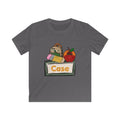 Personalized Kids T‑Shirt — Back to School Name Tee with Apple, Backpack & Supplies
