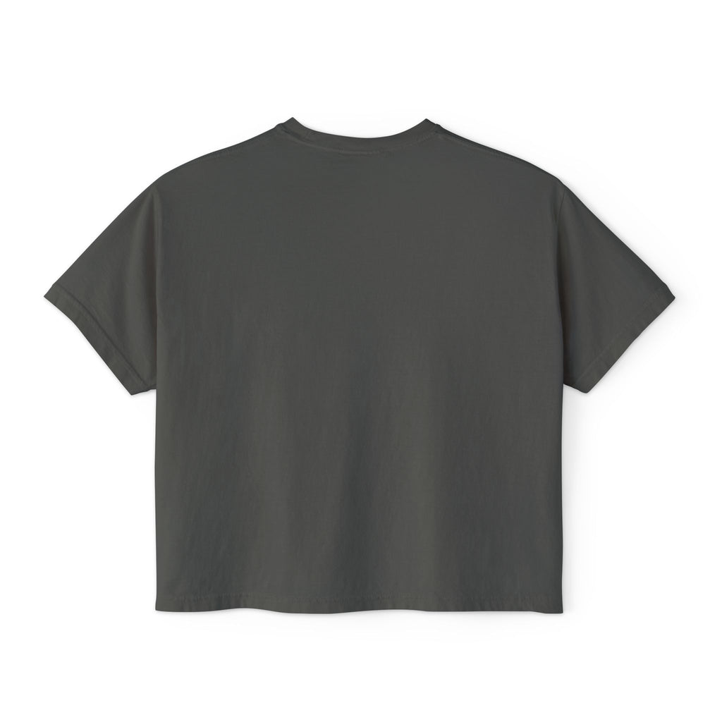 Women's Boxy Tee - Game Day Football Graphic Crop Tee