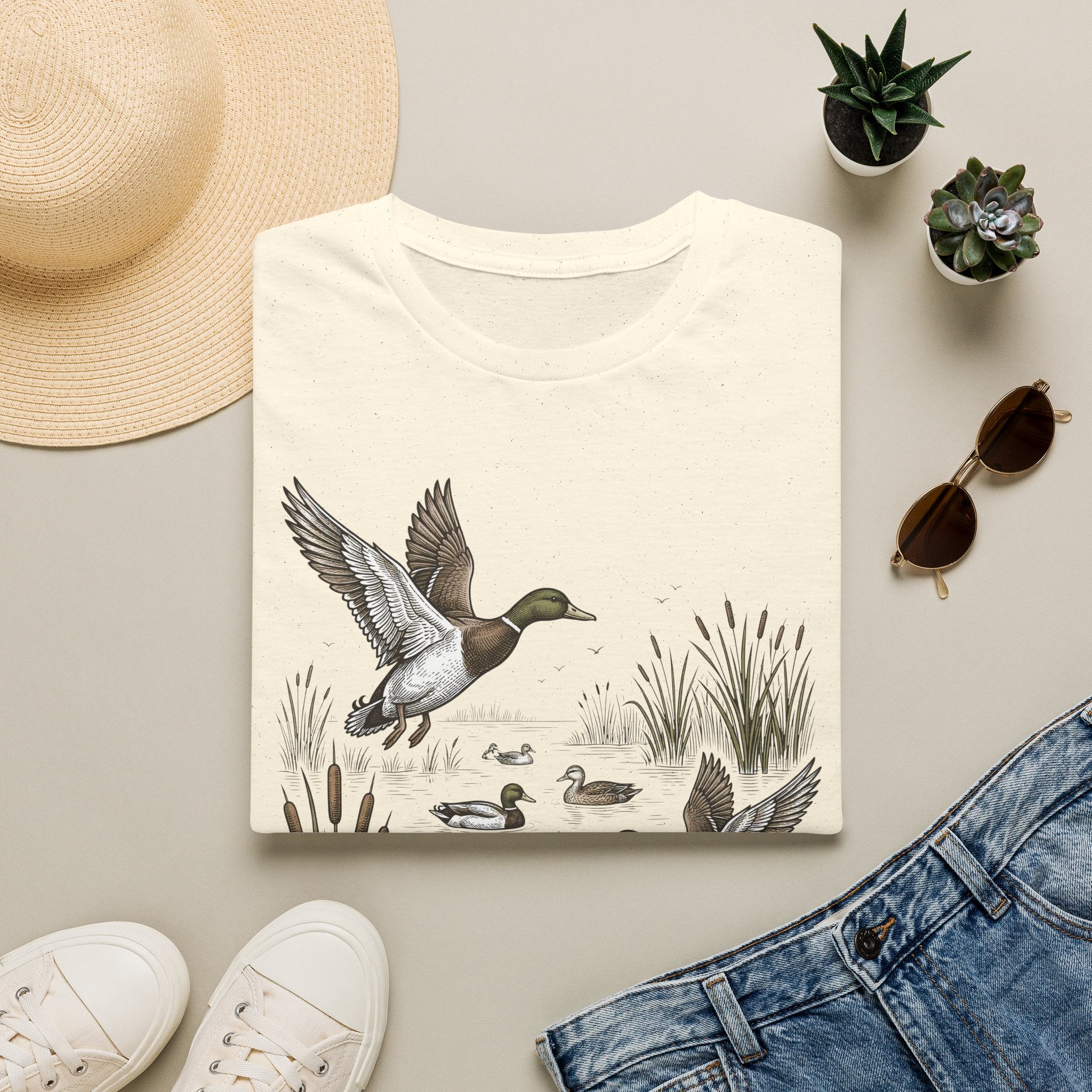 Mallard Ducks T‑Shirt — Waterfowl Nature Graphic Tee for Outdoors & Bird Lovers