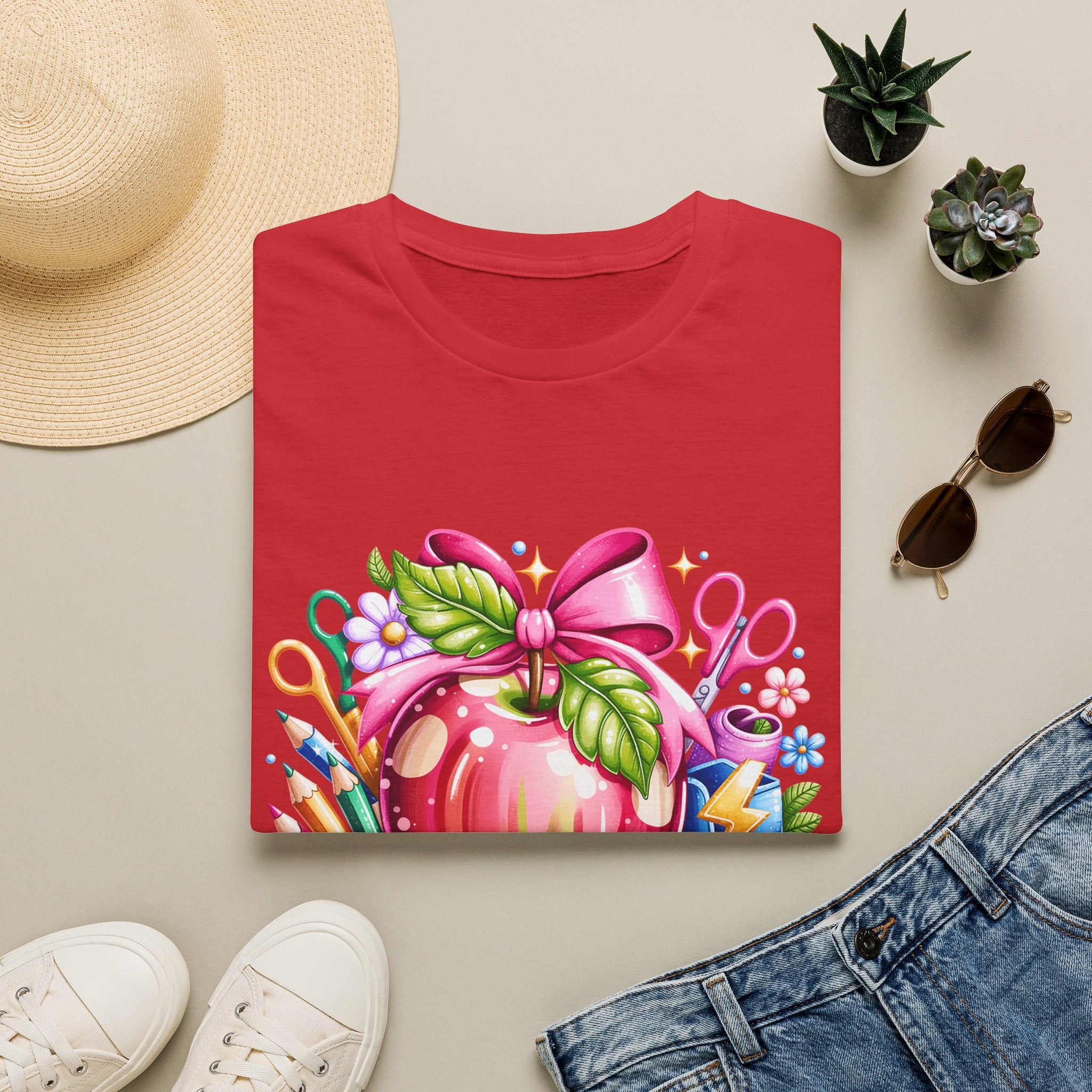 Teacher Apple T-Shirt — Personalized 'Mrs. Charlotte' Back-to-School Gift