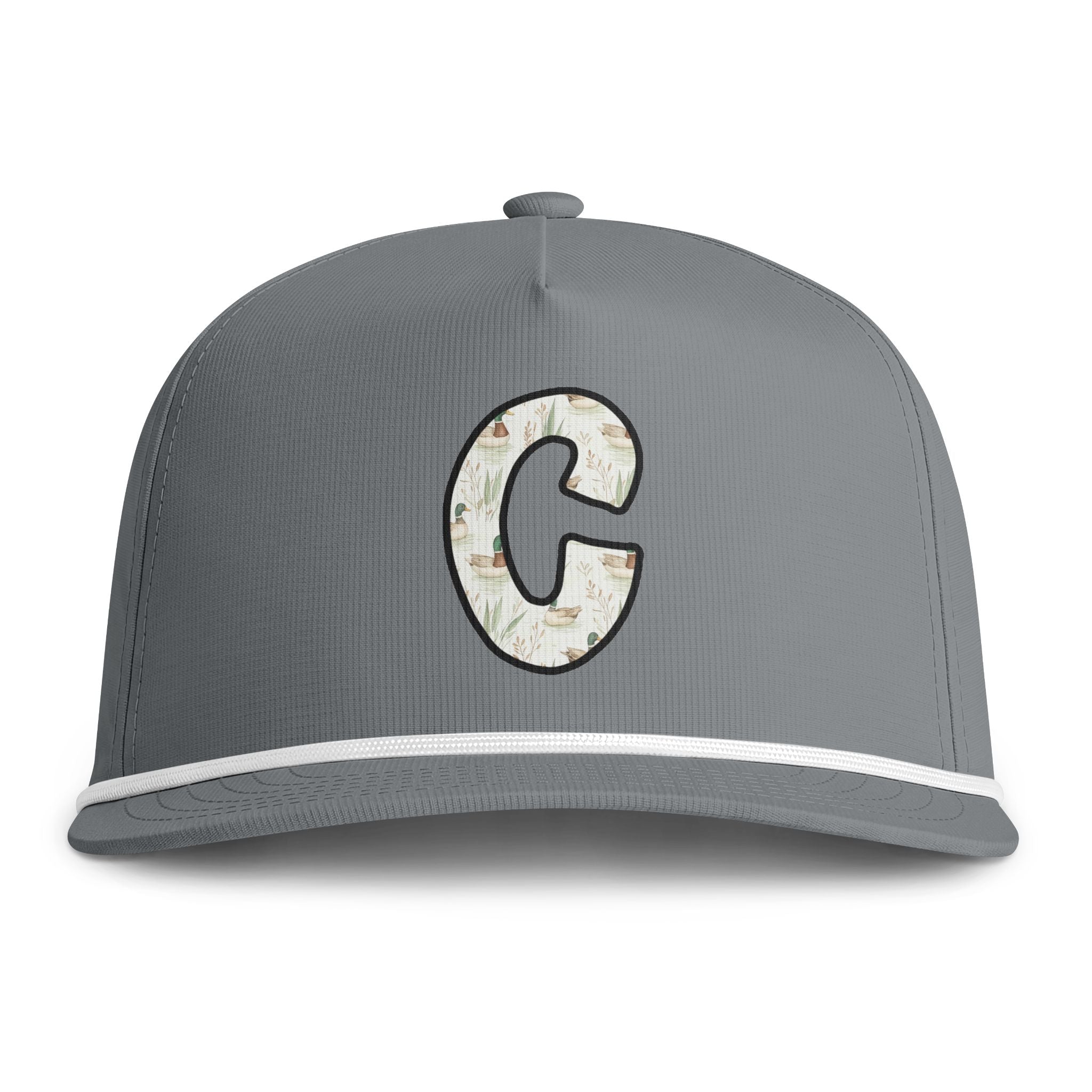 Sunwashed Rope Cap – Distressed C Letter Baseball Hat