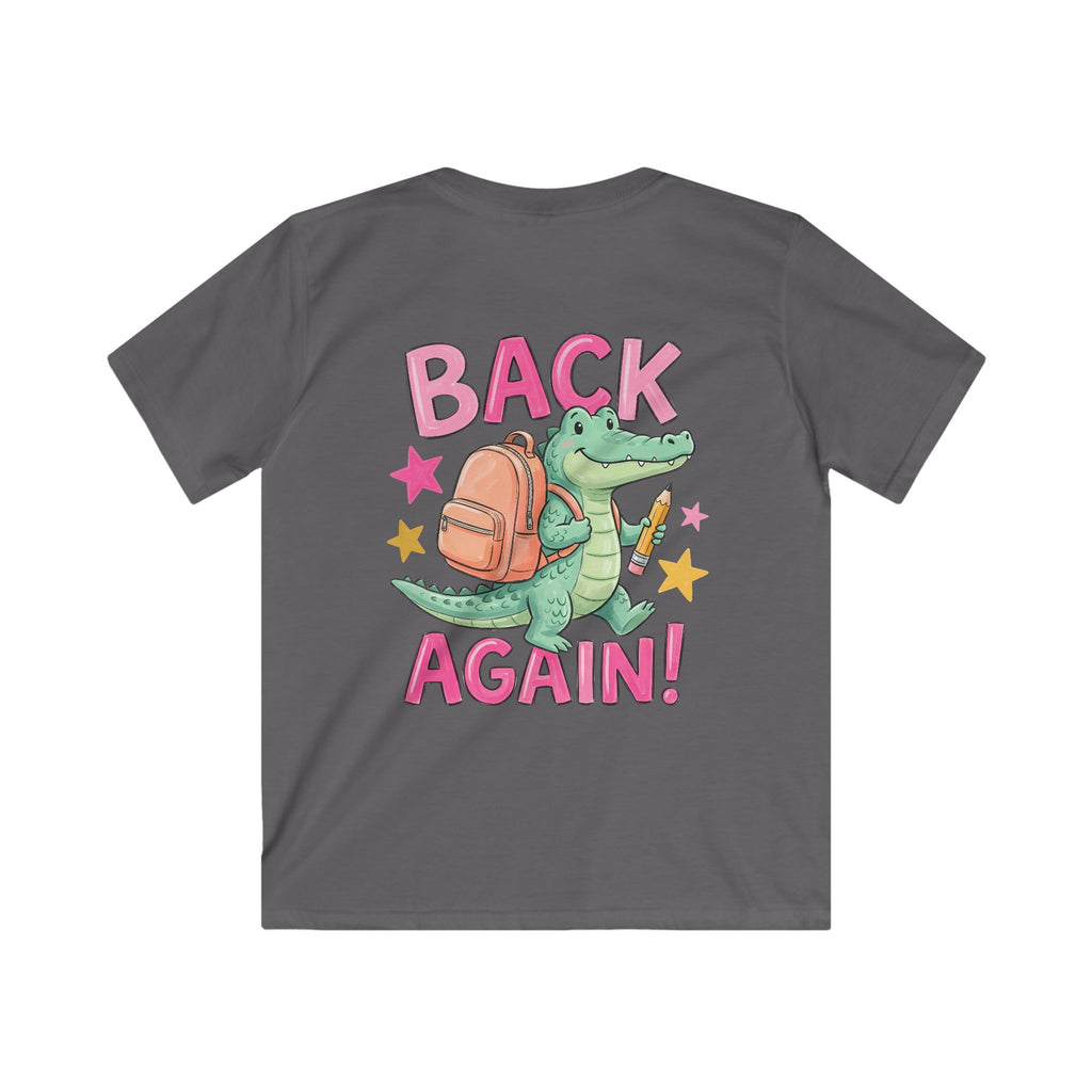 Kids T-Shirt — "Guess Who's Back... Back Again!" Cute Alligator Back-to-School Tee