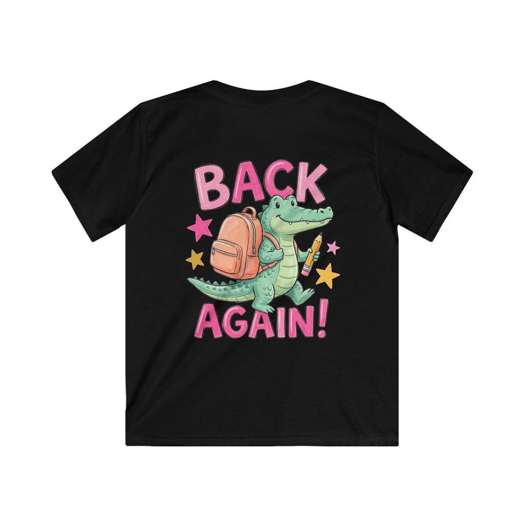 Kids T-Shirt — "Guess Who's Back... Back Again!" Cute Alligator Back-to-School Tee