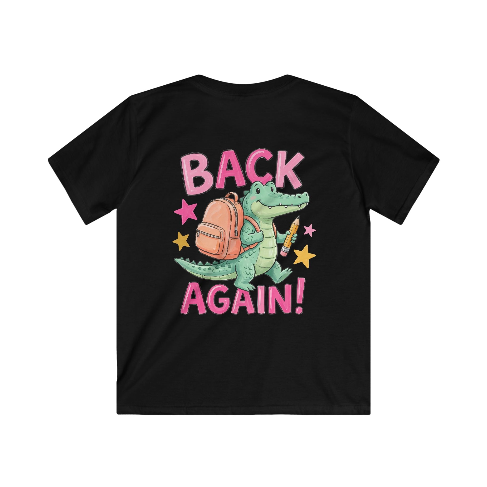 Kids T-Shirt — "Guess Who's Back... Back Again!" Cute Alligator Back-to-School Tee