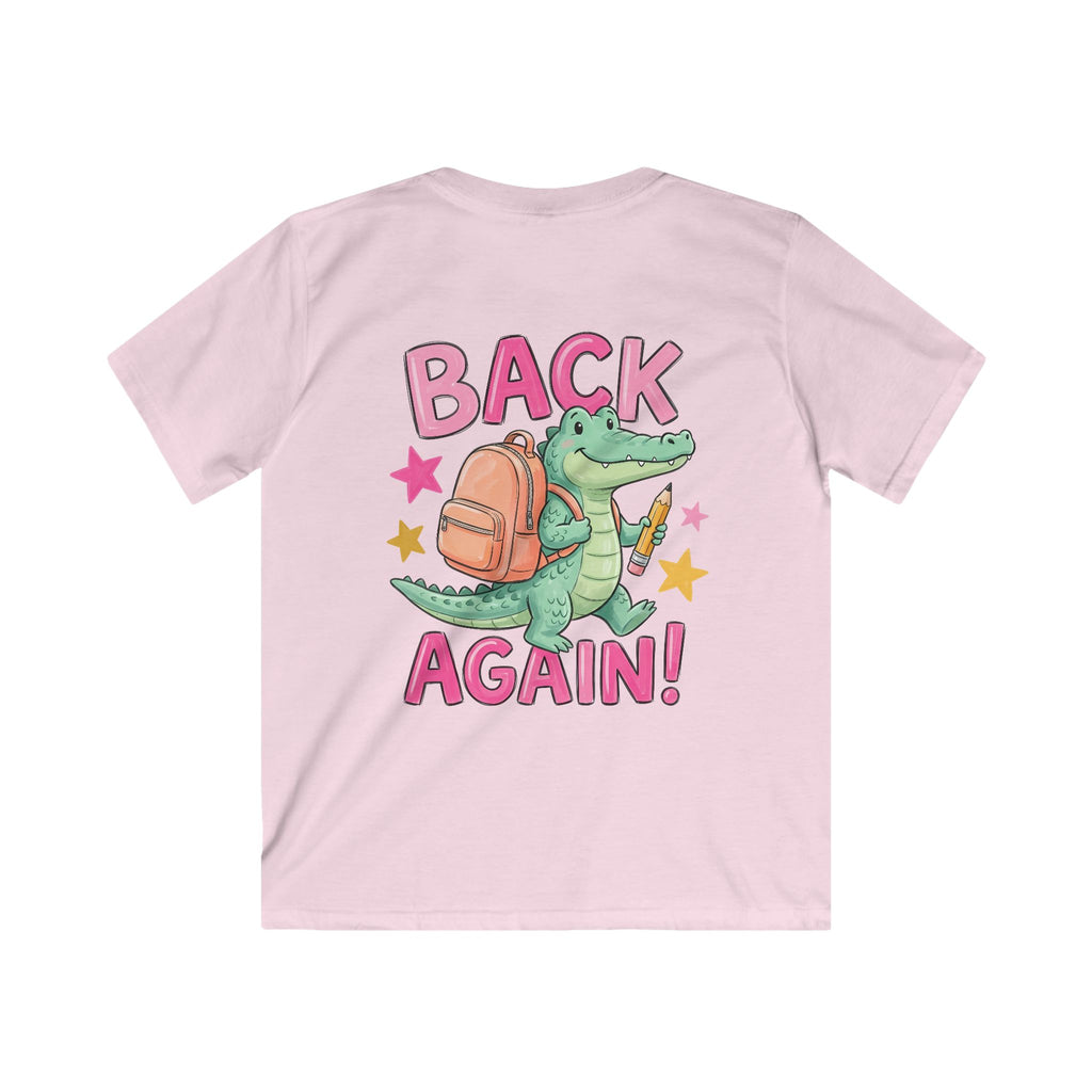 Kids T-Shirt — "Guess Who's Back... Back Again!" Cute Alligator Back-to-School Tee