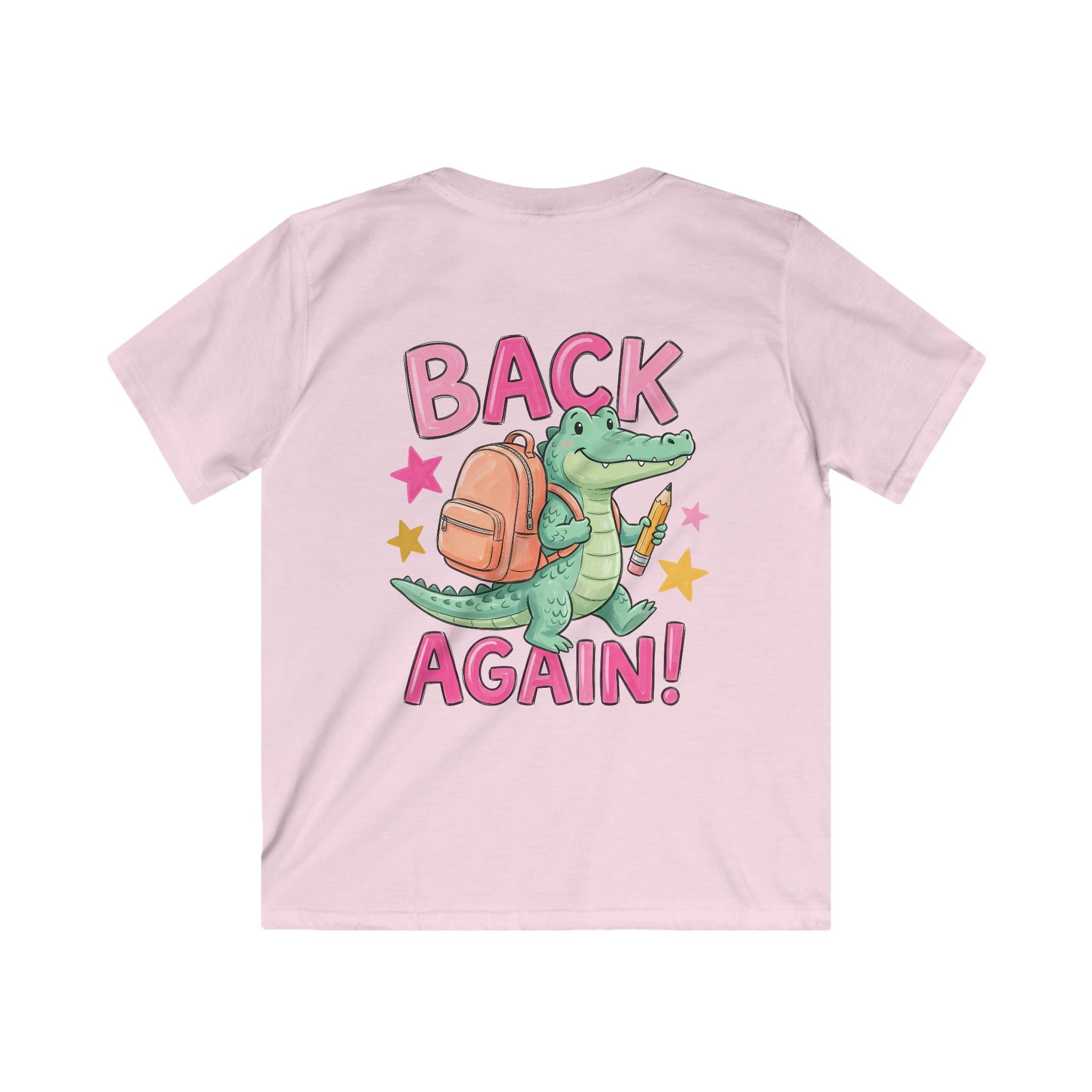 Kids T-Shirt — "Guess Who's Back... Back Again!" Cute Alligator Back-to-School Tee