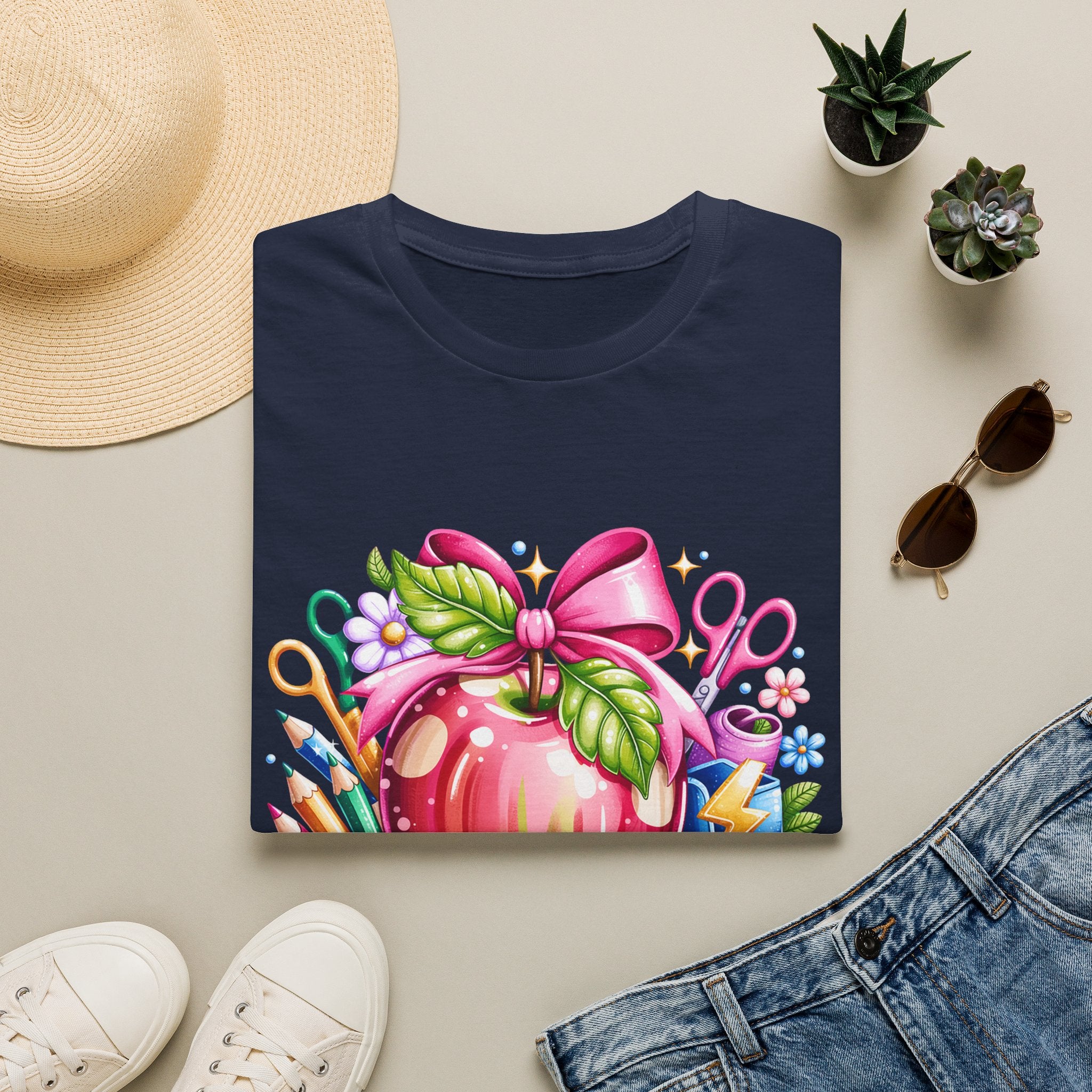 Teacher Apple T-Shirt — Personalized 'Mrs. Charlotte' Back-to-School Gift