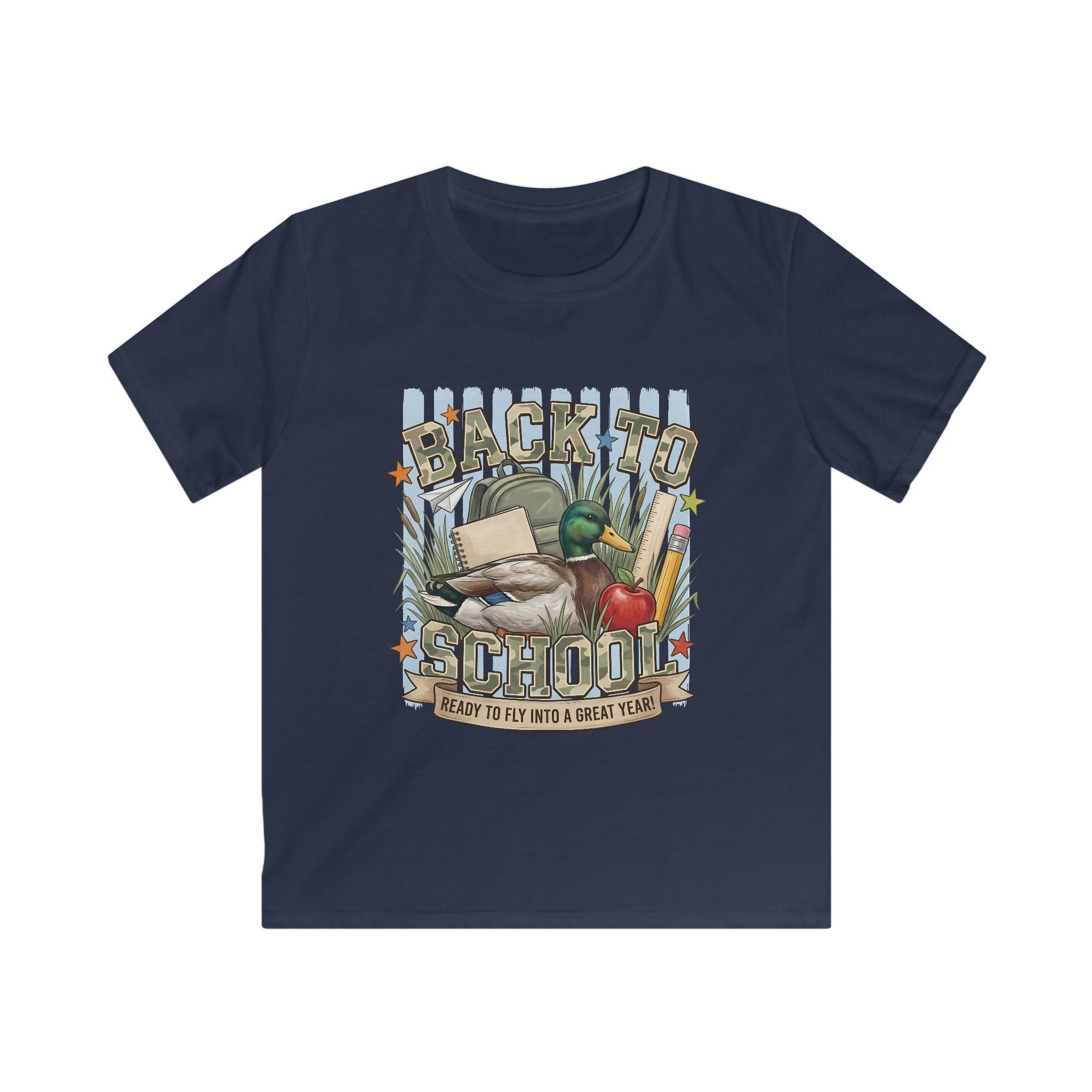 Back to School Kids Tee — Vintage School Supplies Graphic