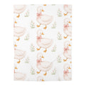 Duckling Baby Swaddle Blanket — Soft Pink Duck Pattern Swaddle for Newborns & Baby Shower Gift