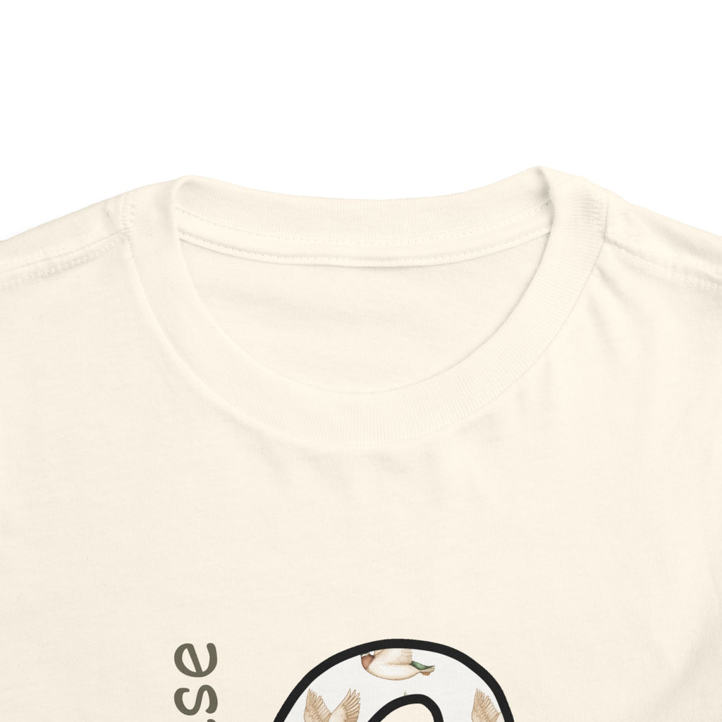 G Floral Initial Toddler Tee — "G is for Grace" Monogram Short Sleeve Shirt