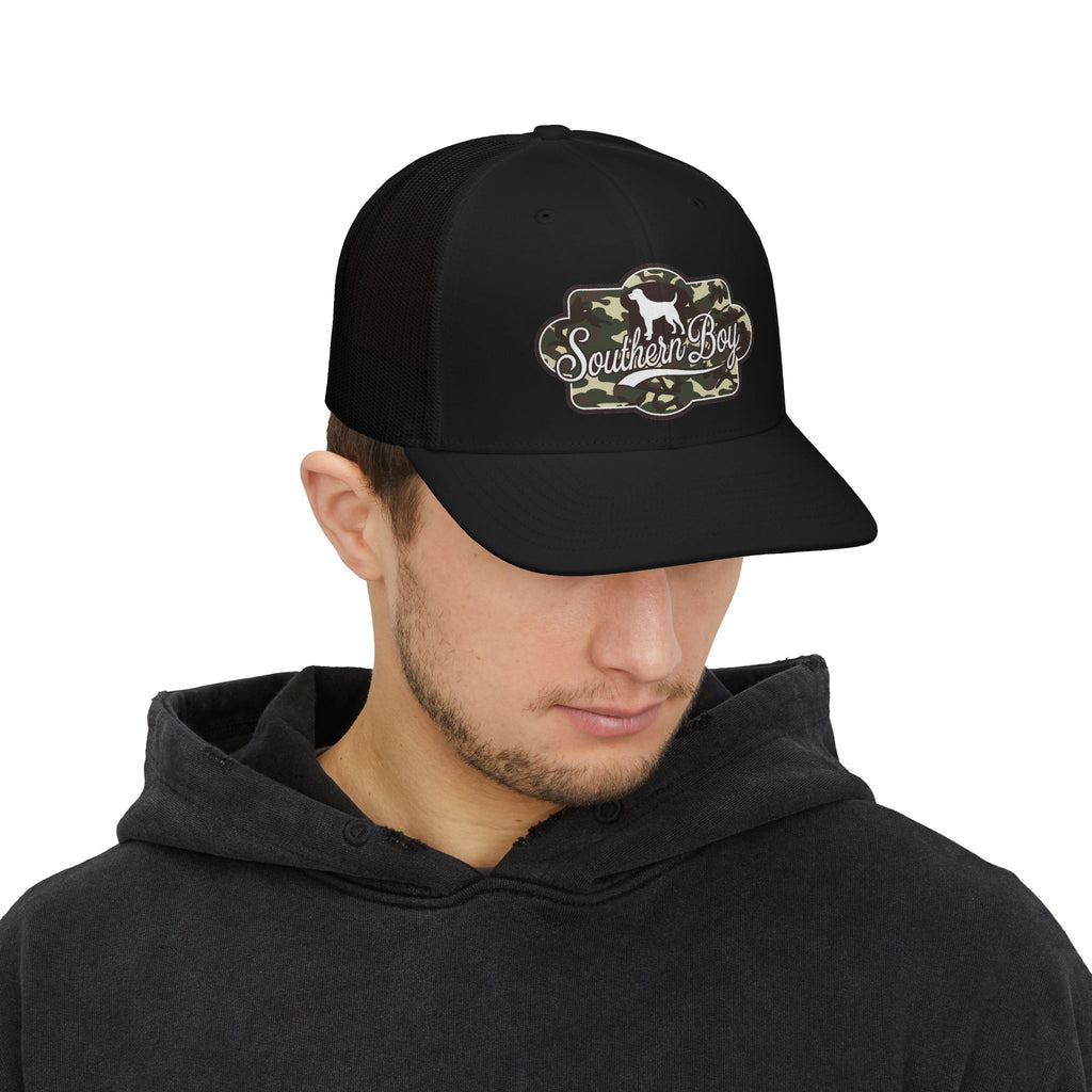 Southern Boy Camo Patch Trucker Cap