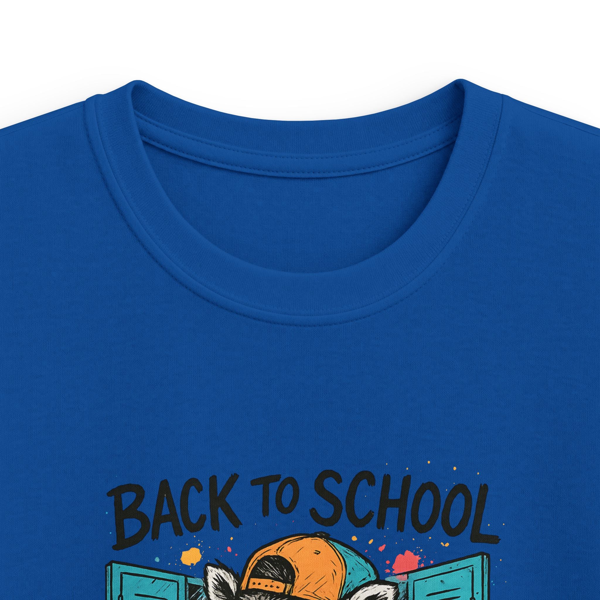 Kids Tee — "Back to School, Back to Feral" Raccoon Graphic