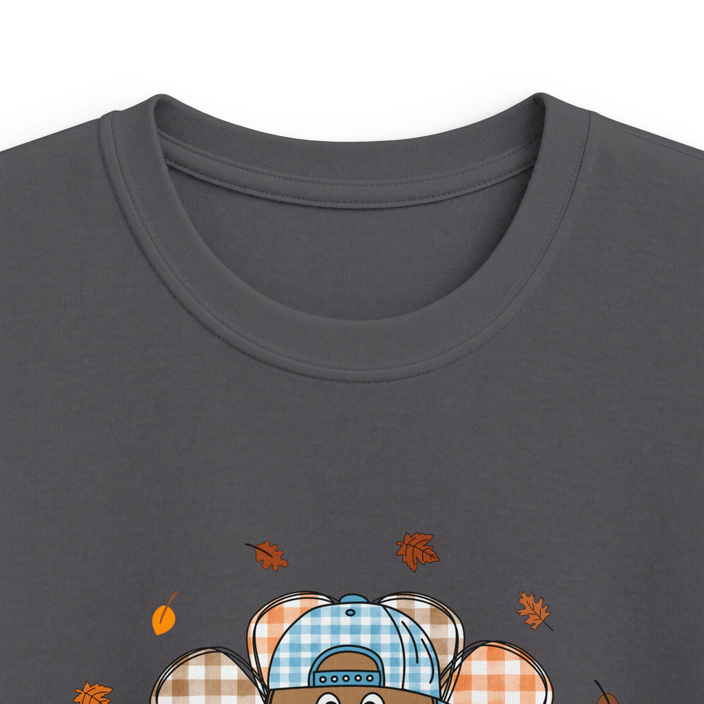 Kids Thanksgiving Turkey Tee – Cute Autumn Plaid Design