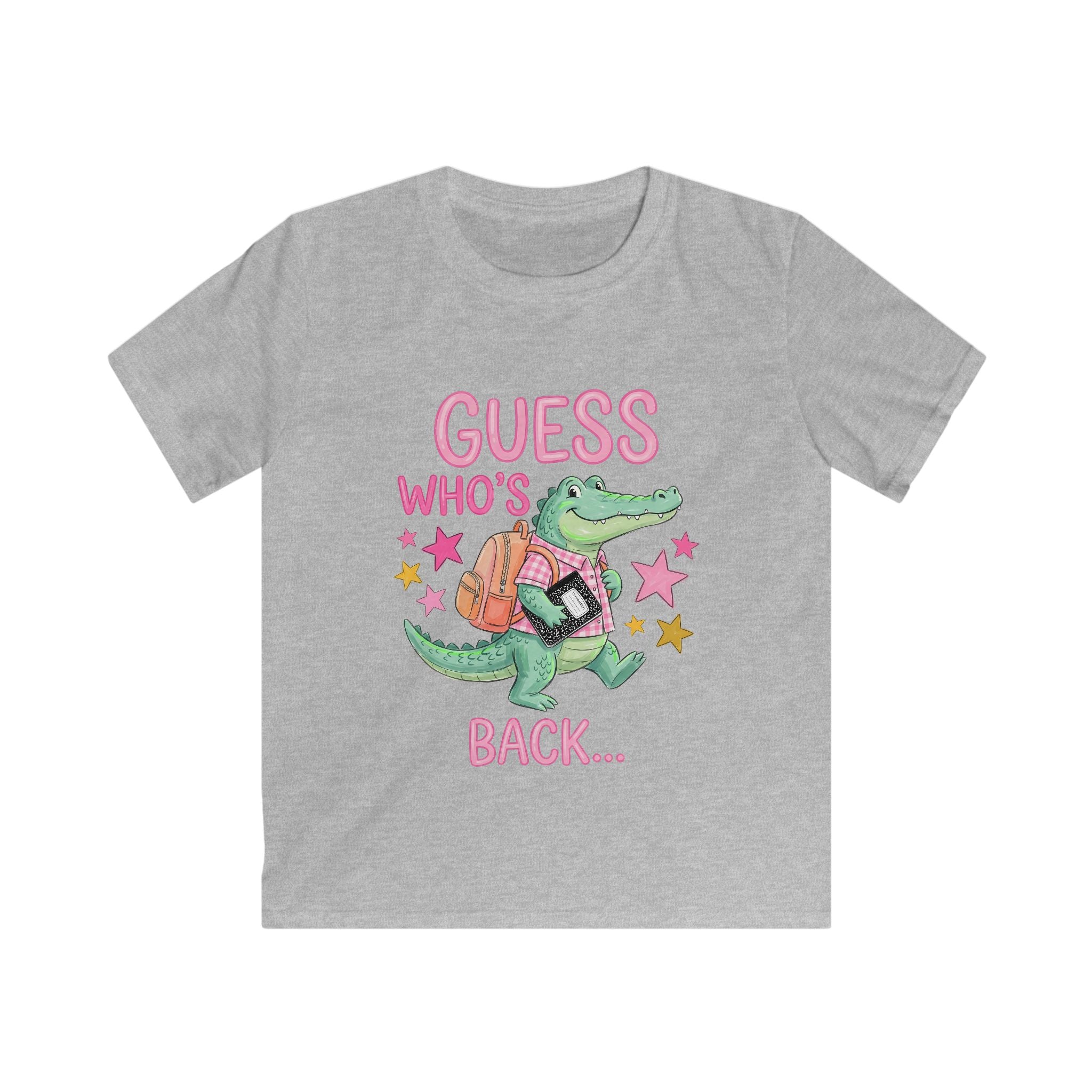 Kids T-Shirt — "Guess Who's Back... Back Again!" Cute Alligator Back-to-School Tee