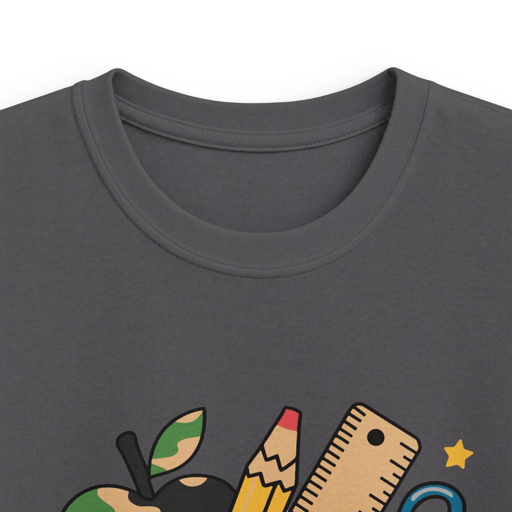 Personalized Kids Tee — "Liam" Back-to-School Backpack & Supplies Design
