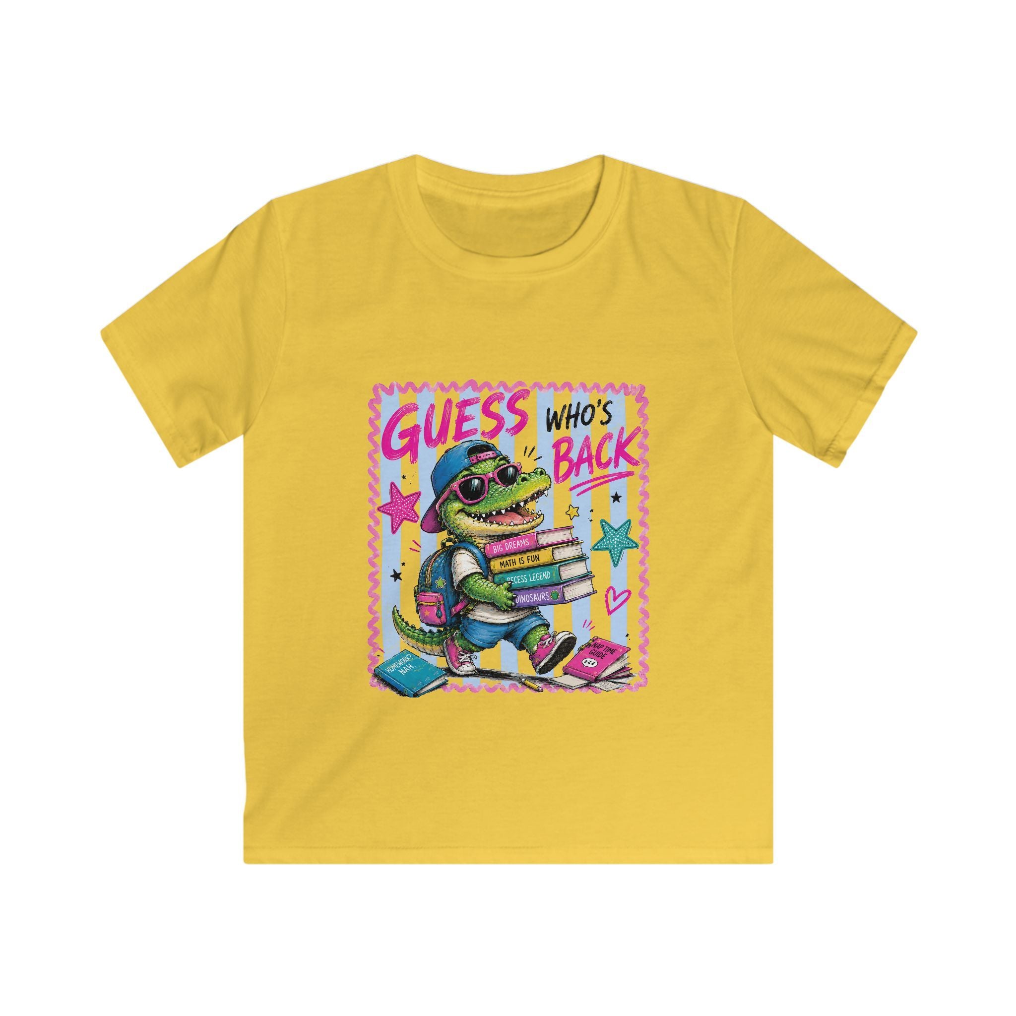 Kids "Guess Who's Back / Back Again" Dino School T-Shirt