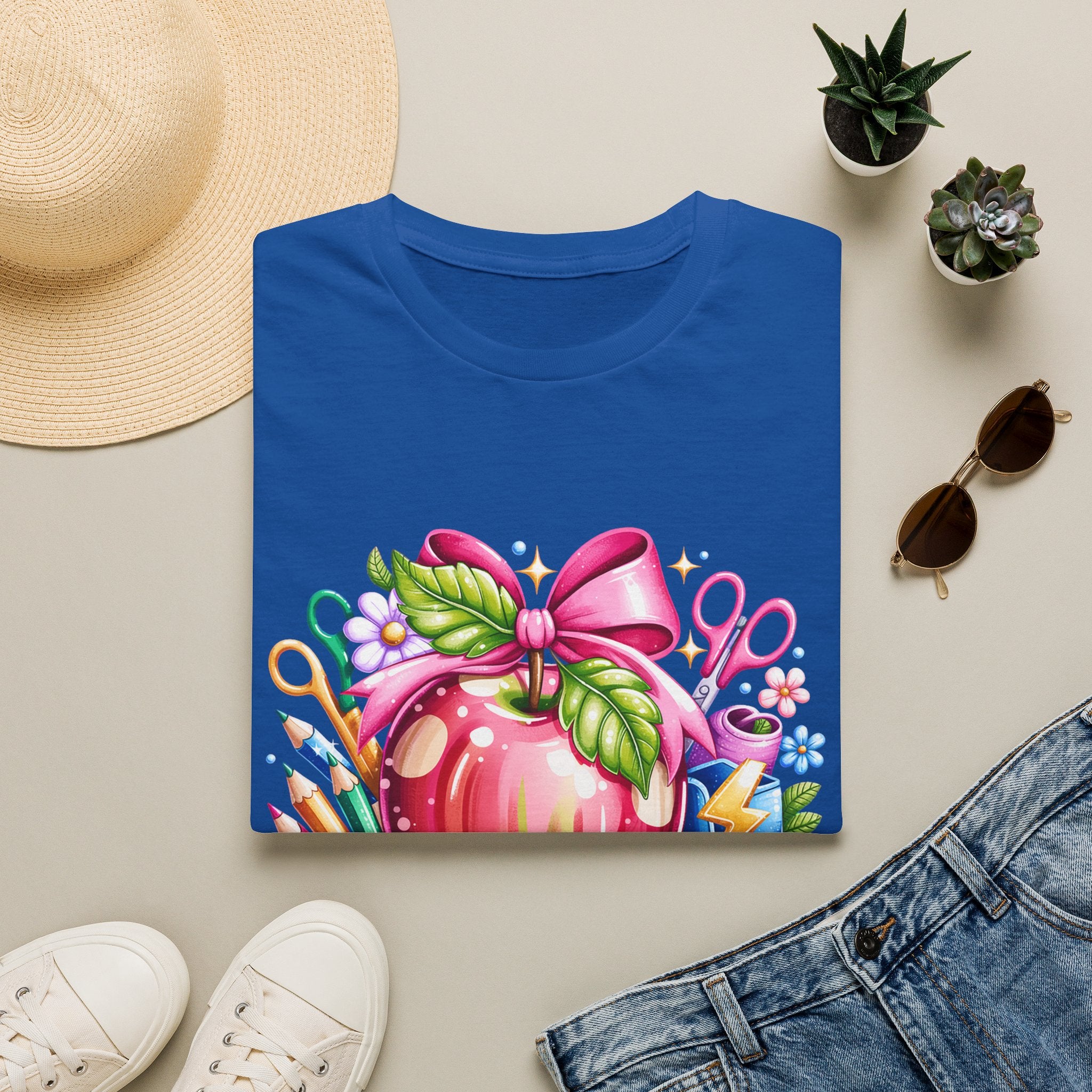 Teacher Apple T-Shirt — Personalized 'Mrs. Charlotte' Back-to-School Gift