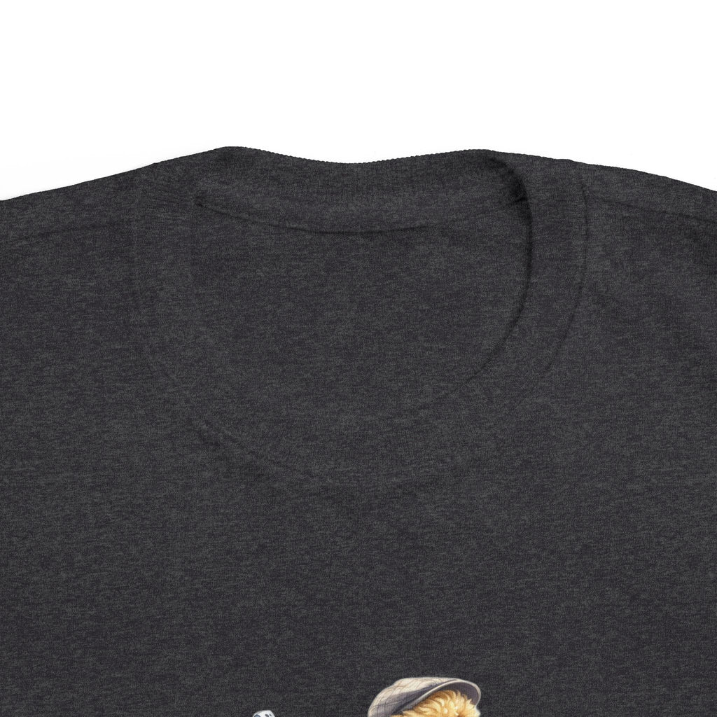 Toddler Golf Pup Tee — Cute Dog with Golf Clubs Kids Shirt